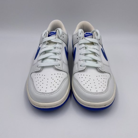 Nike Dunk Low White / Royal Blue Womens Shoes - Picture 3 of 8